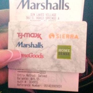 Store Credit-MARSHALLS $49.55